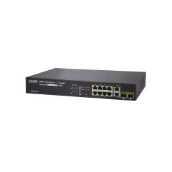 SNMP Managed 8-Port 802.3at high power PoE Fast Ethernet Switch + 2-Port Gigabit (200W)