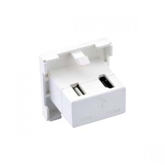 HDMI + USB Dişi Dişi Coupler 45x45 Modül