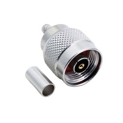 N Erkek Sıkmalı RP Konnektör - RG58