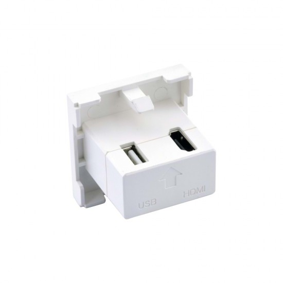 HDMI + USB Dişi Dişi Coupler 45x45 Modül