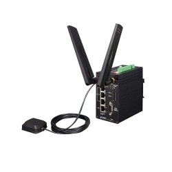 Industrial 4G LTE Cellular Gateway with 4-Port 10/100TX (2 SIM Card Slots, 2 RS232, 1 RS485, DI/DO,